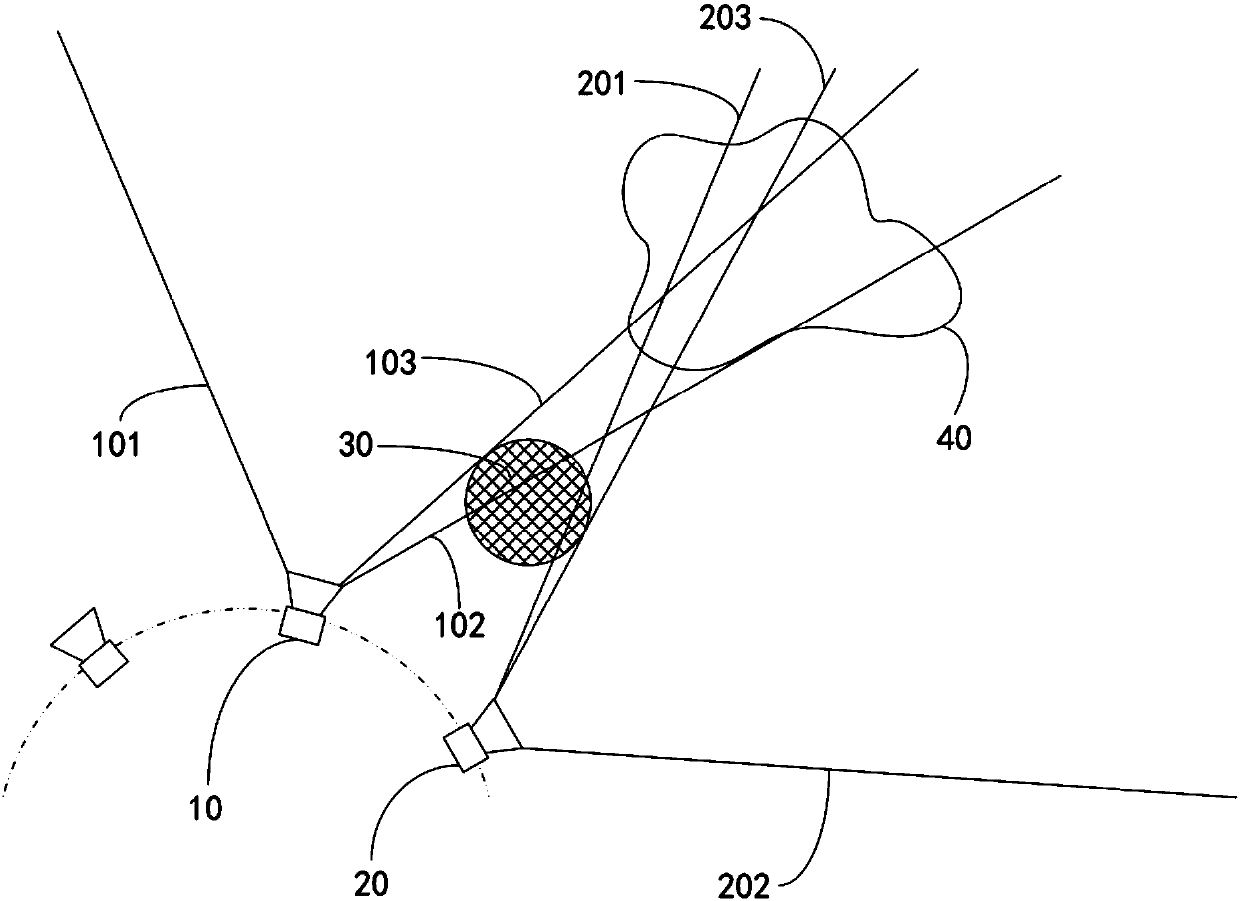 An obstacle perspective method and an obstacle perspective device