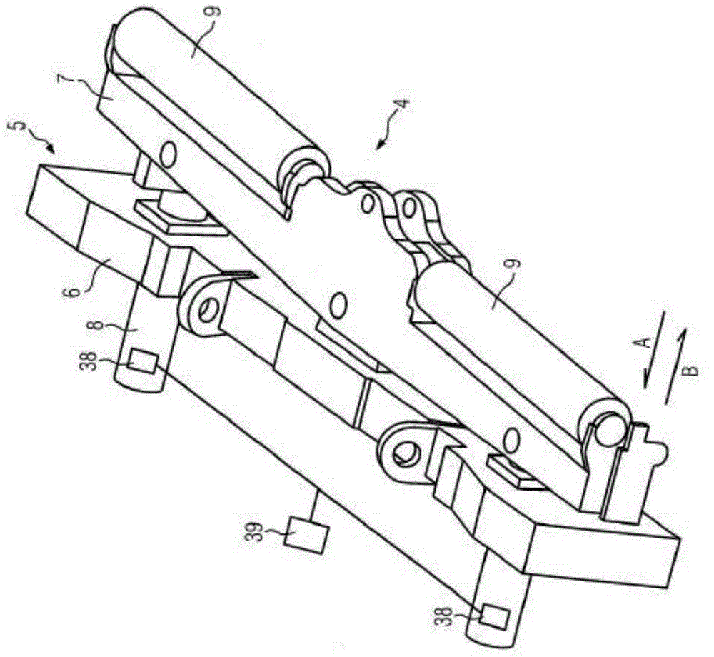 Road finishing machine with pushing device