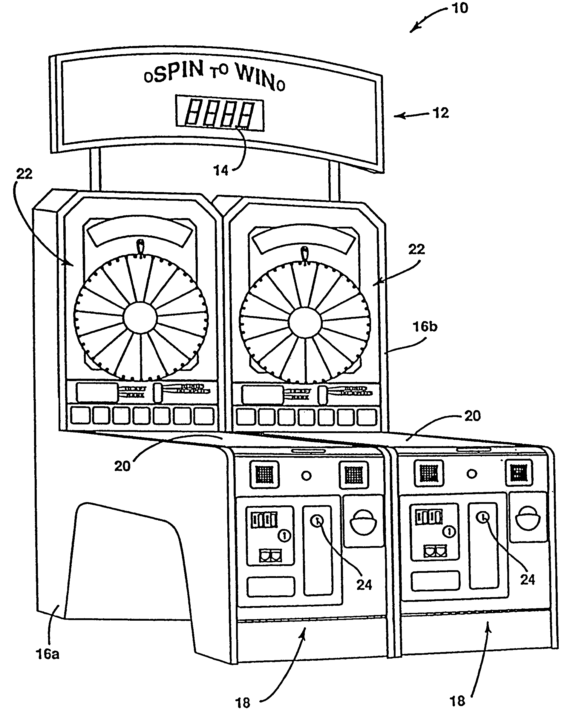 Mechanical wheel indicator with sound effects