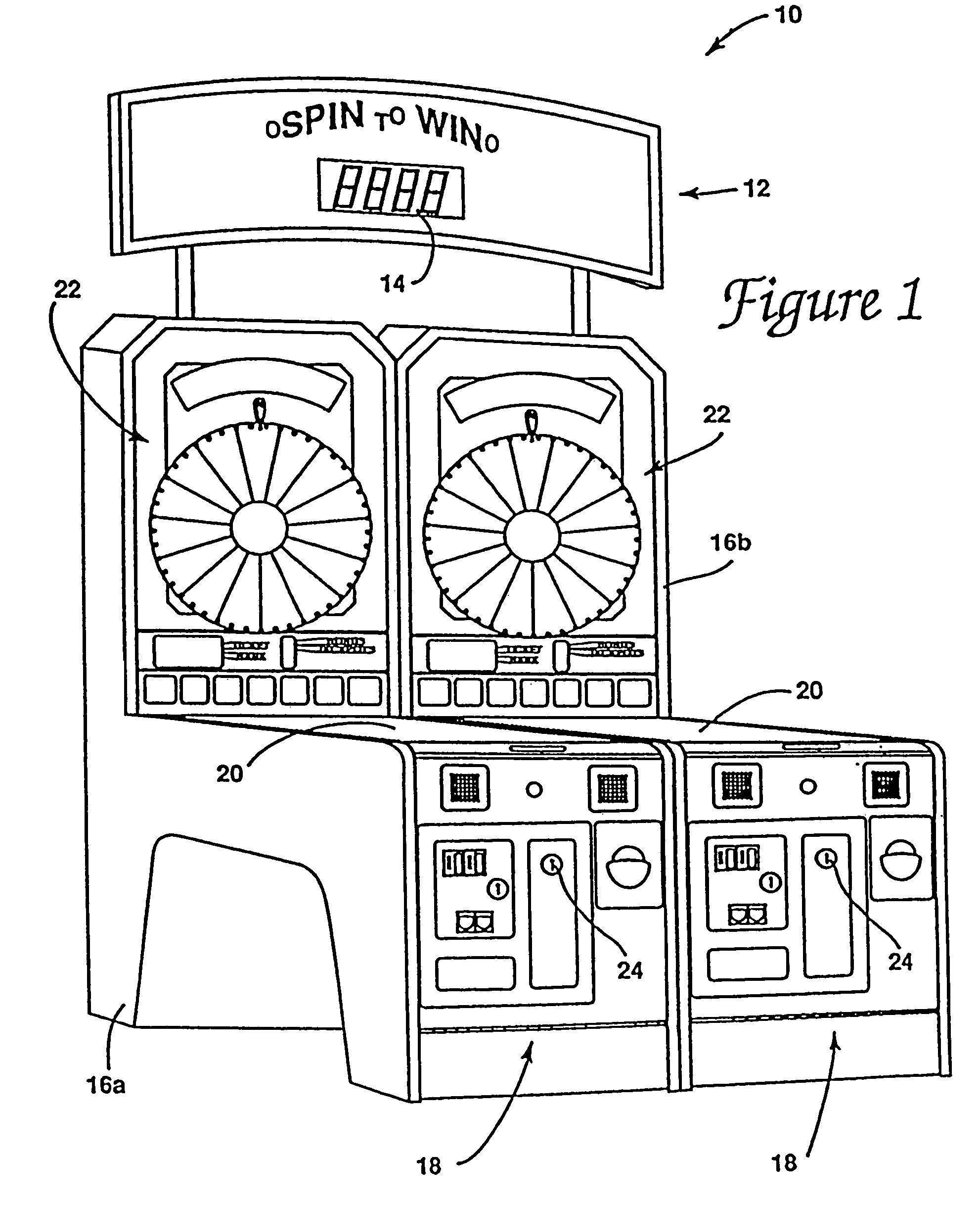 Mechanical wheel indicator with sound effects