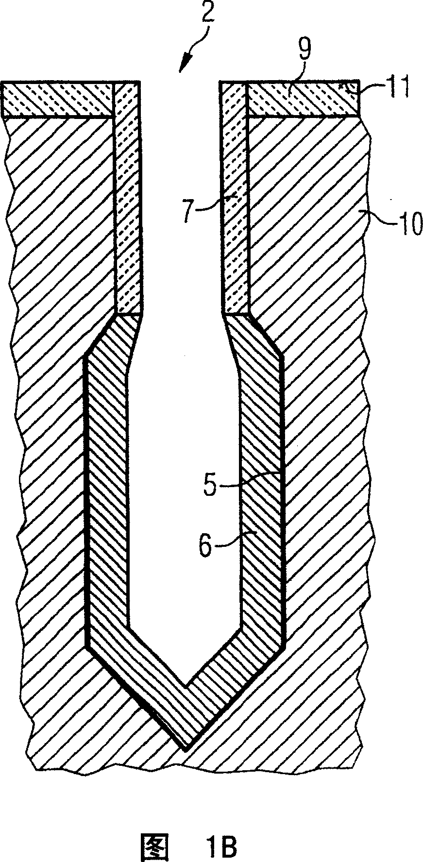 Groove capacitor and its manufacture