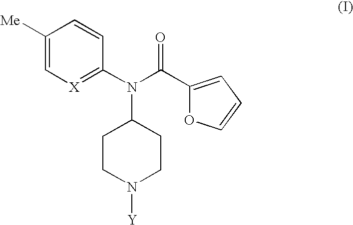 Novel 4-(2-furoyl) aminopiperidines, intermediates in synthesizing the same, process for producing the same and medicinal use of the same