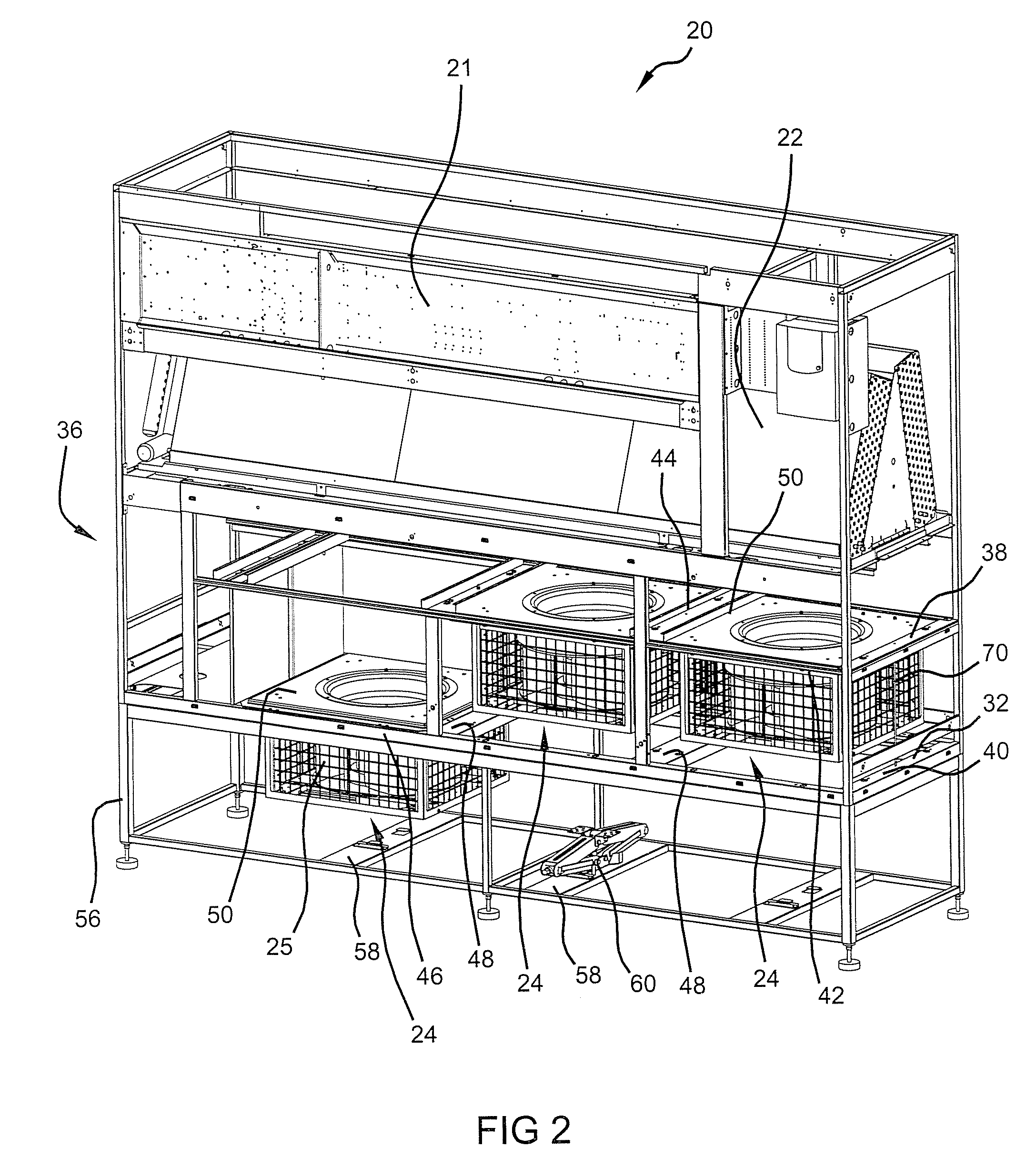 Computer Room Environmental Conditioning Unit with Translatable Blowers