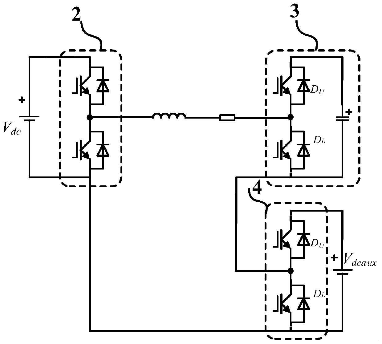 Working condition simulation test circuit and method for cascaded converter sub-module