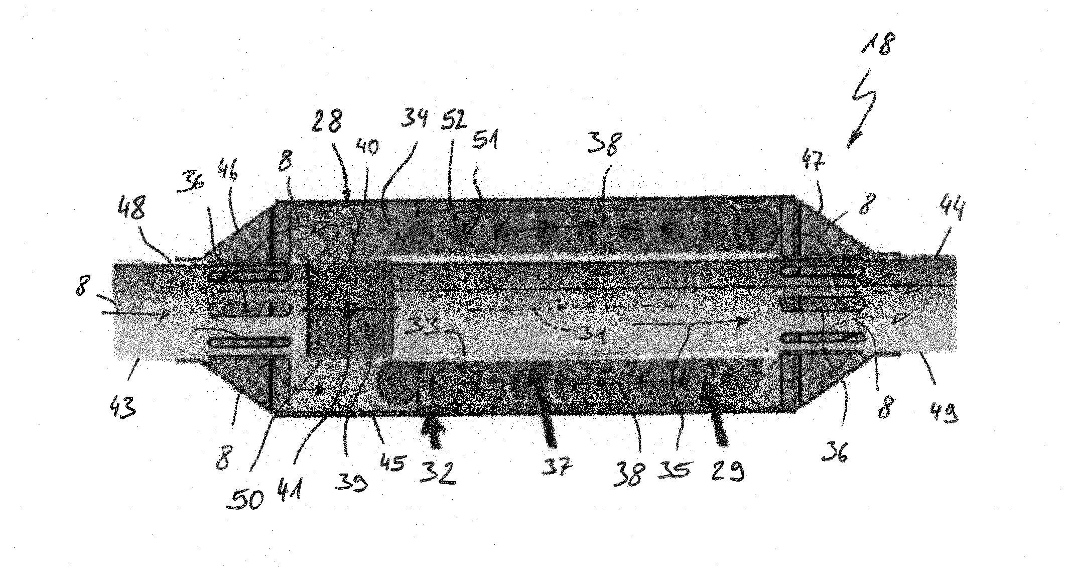 Heat exchanger of an internal combustion engine