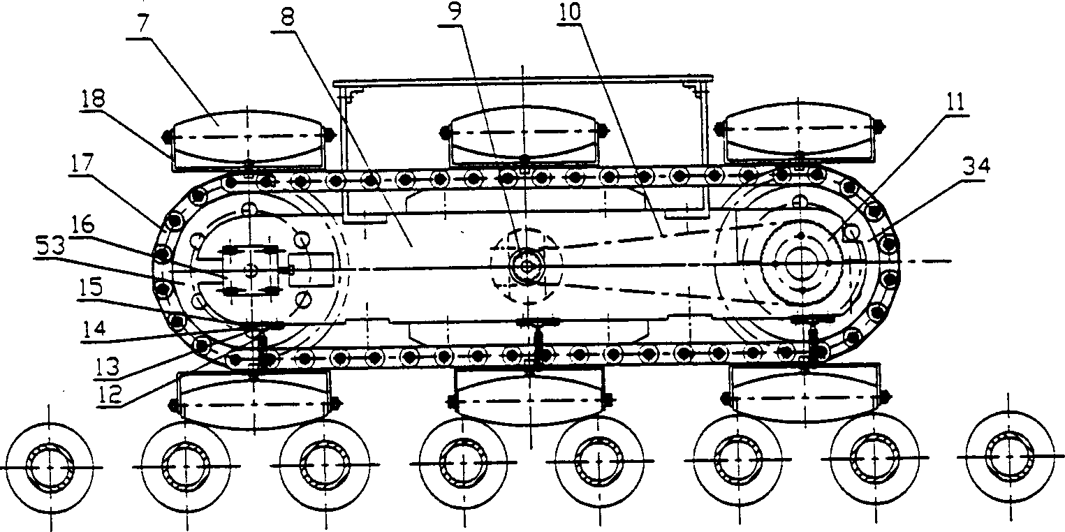 Shifter of detection robot for bearing pipe of heat exchanger