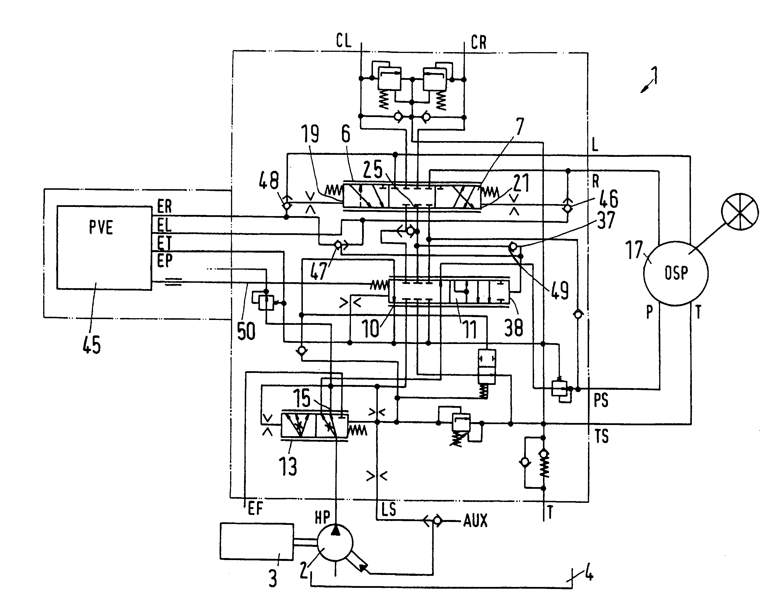 Hydraulic steering arrangement