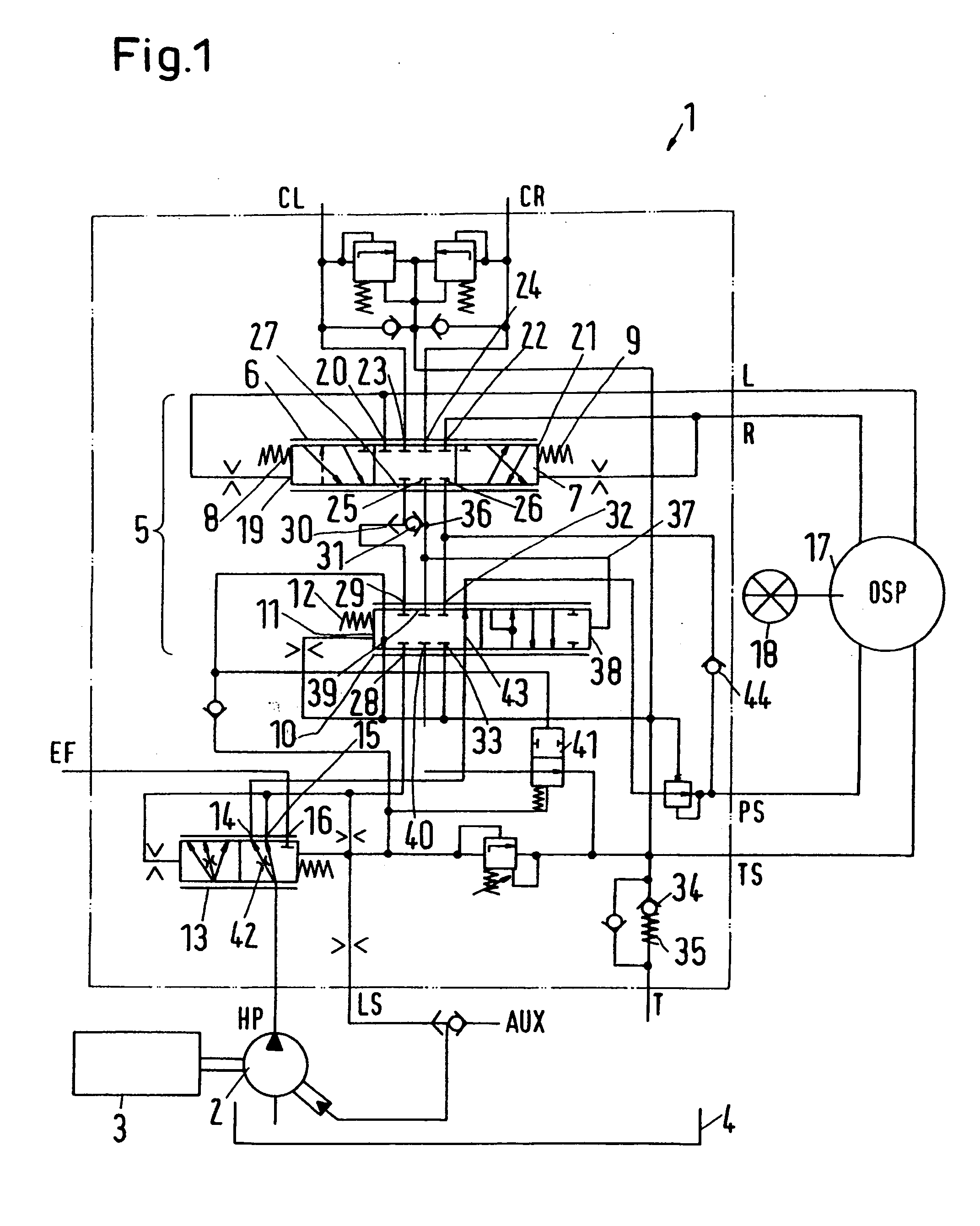 Hydraulic steering arrangement