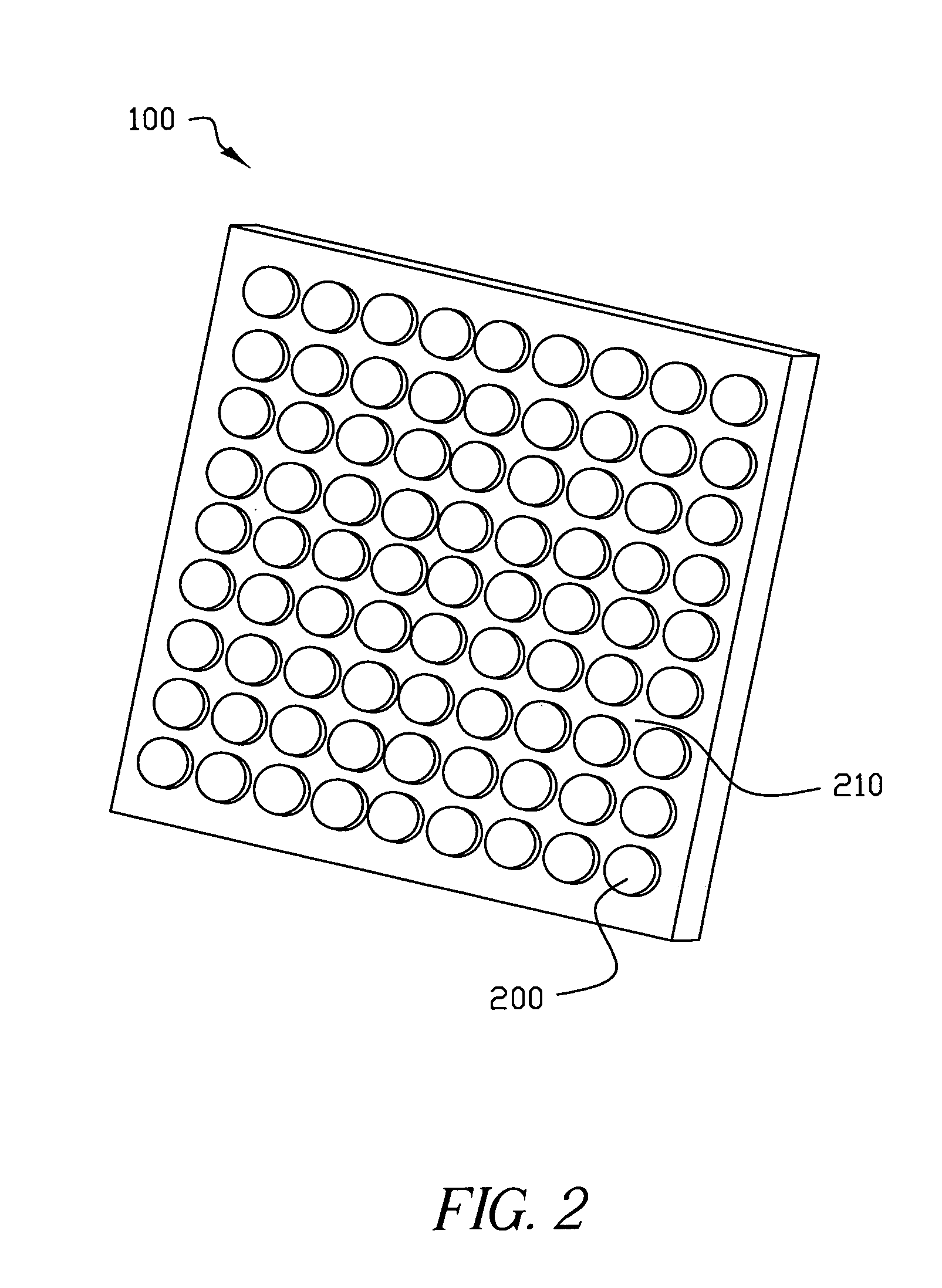 Providing an improved organic vertical cavity laser array device