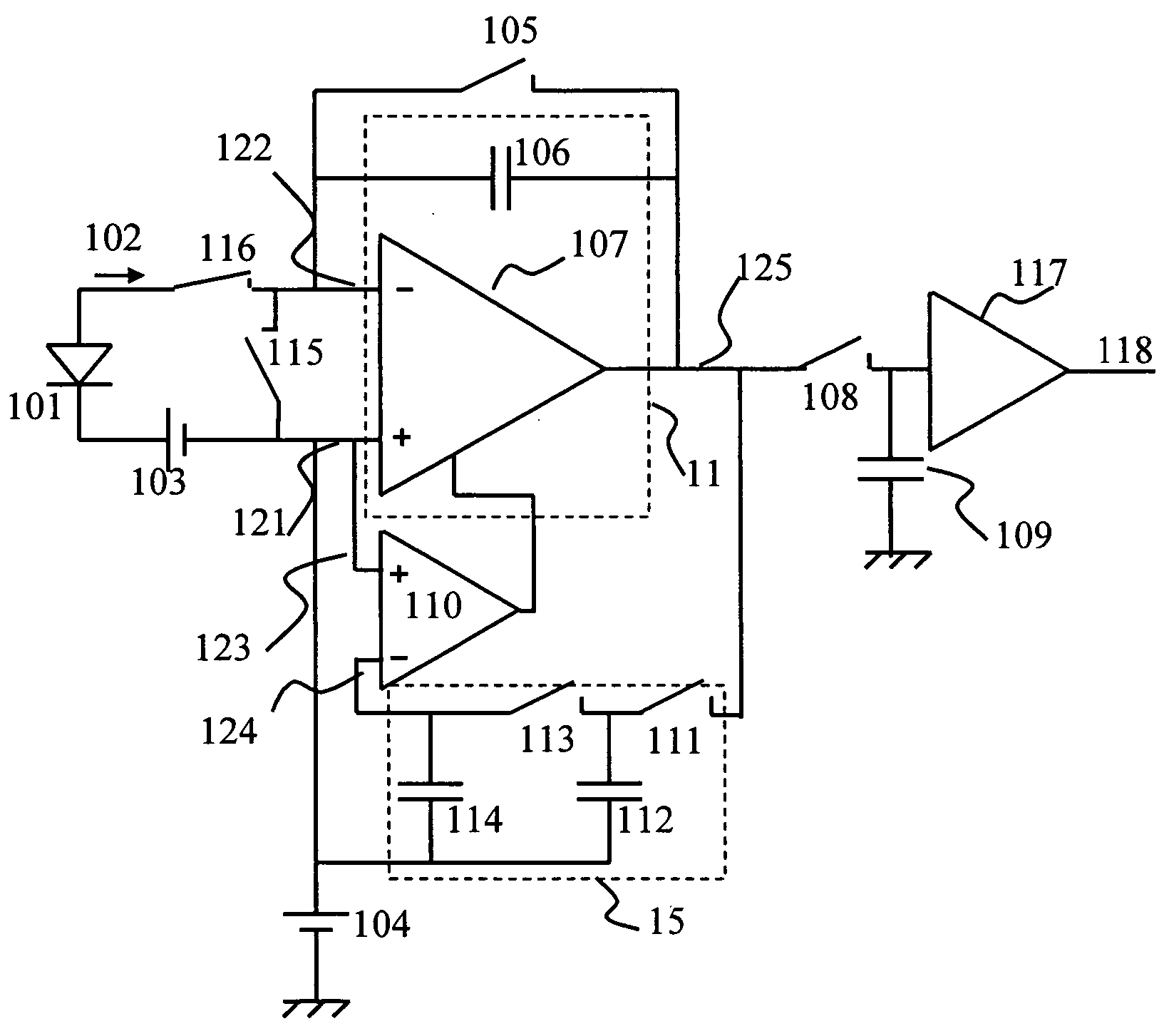 Read-out circuit for infrared detectors