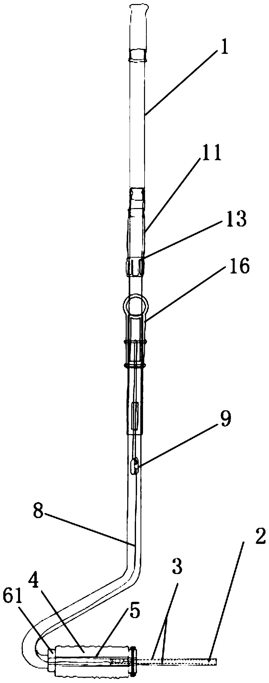 7-shaped rolling type mop