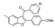 3-ketone-6-substituted-benzofuran compound as well as preparation method and application thereof