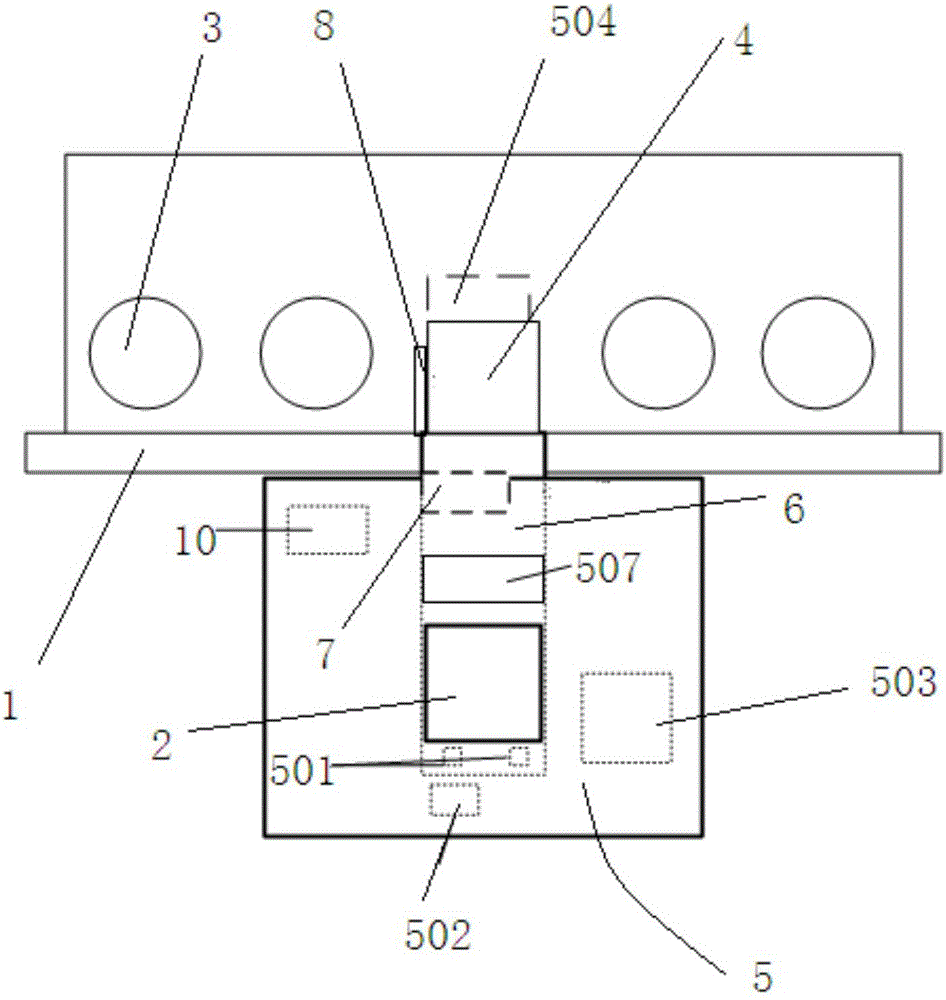 Medical waste classification system provided with cleaning device