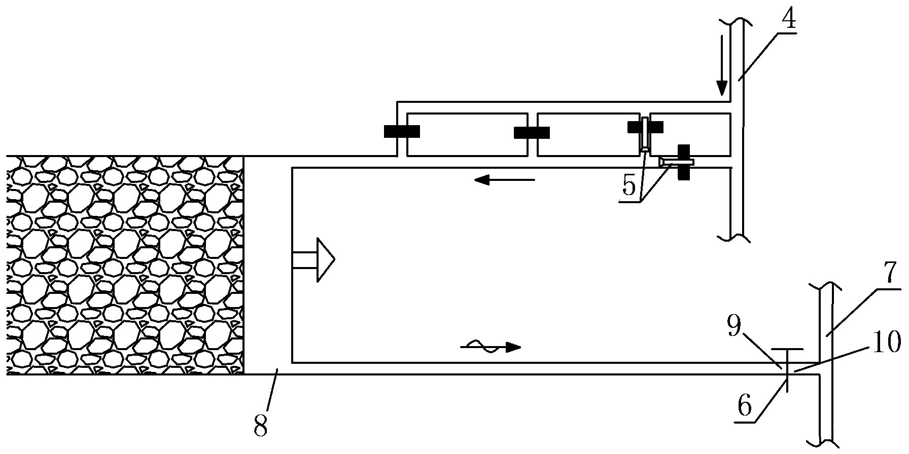 Ventilation method for exploiting short distance coal bed in fire zone based on positive pressure ventilation system