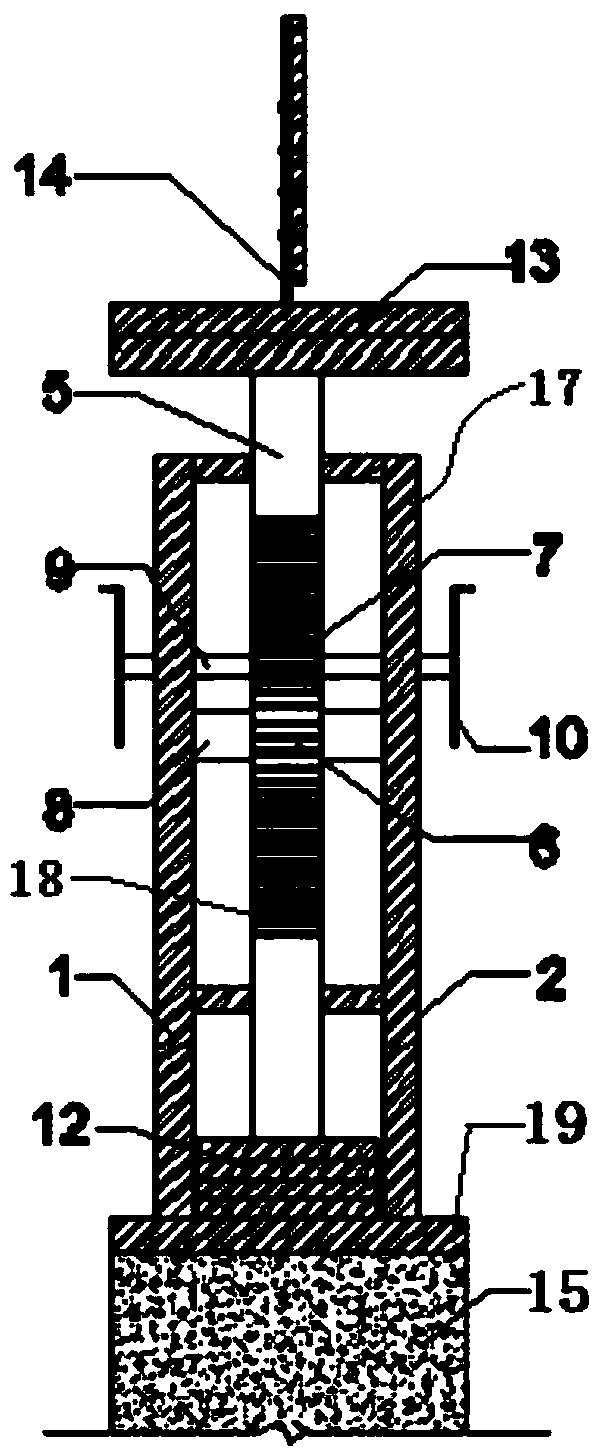 A deviation correction device for uneven settlement of transmission iron tower