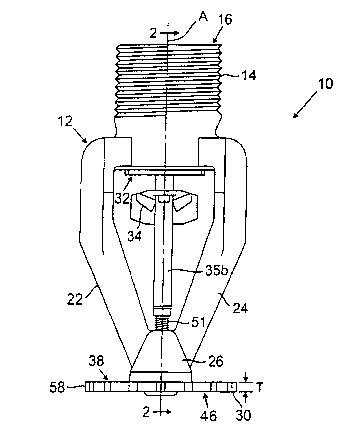 Early suppression fast response fire protection sprinkler