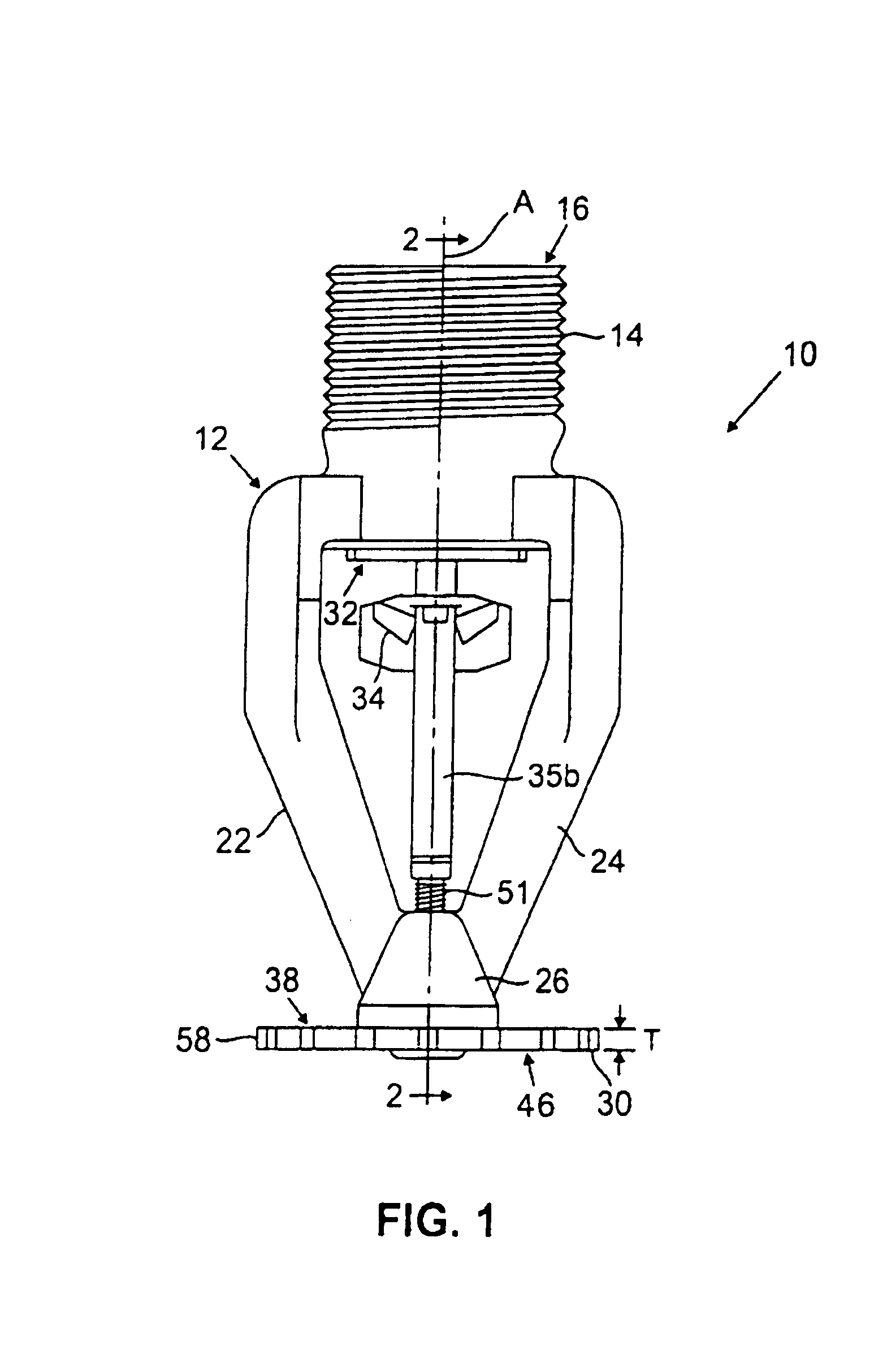 Early suppression fast response fire protection sprinkler