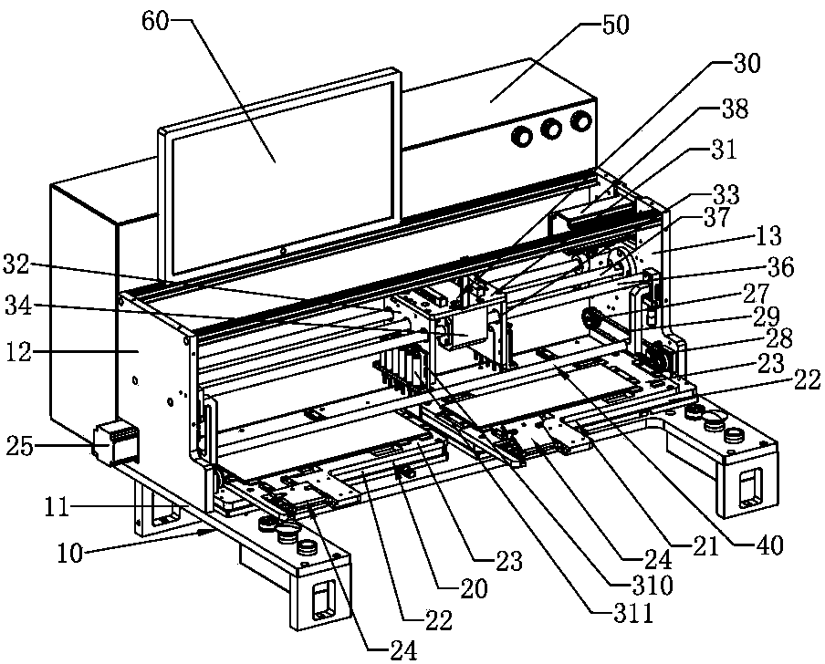 Machine for testing electrical function of keyboard