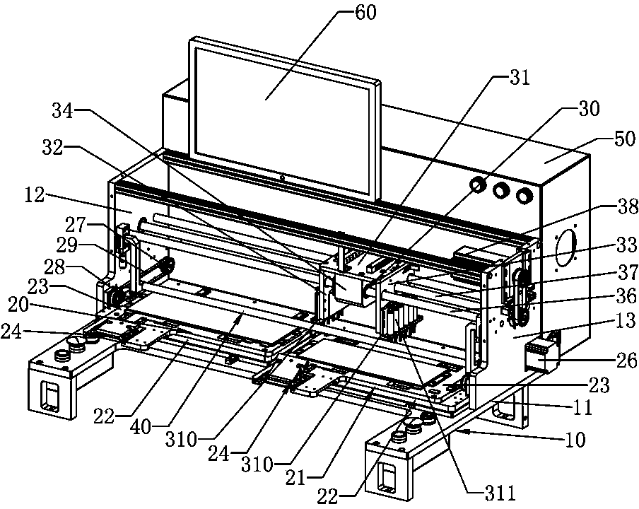 Machine for testing electrical function of keyboard