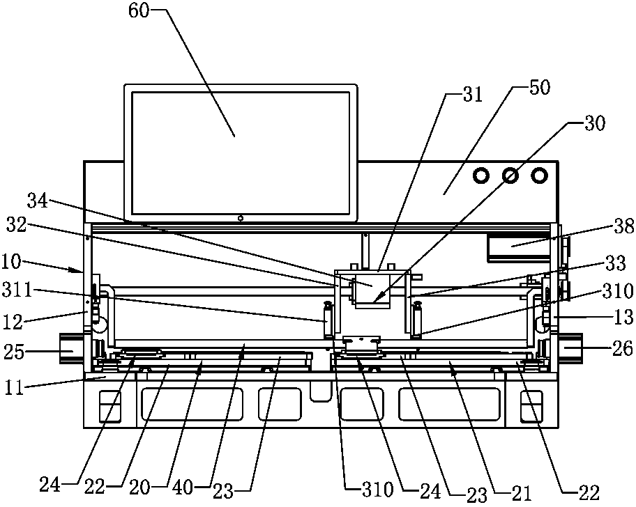 Machine for testing electrical function of keyboard