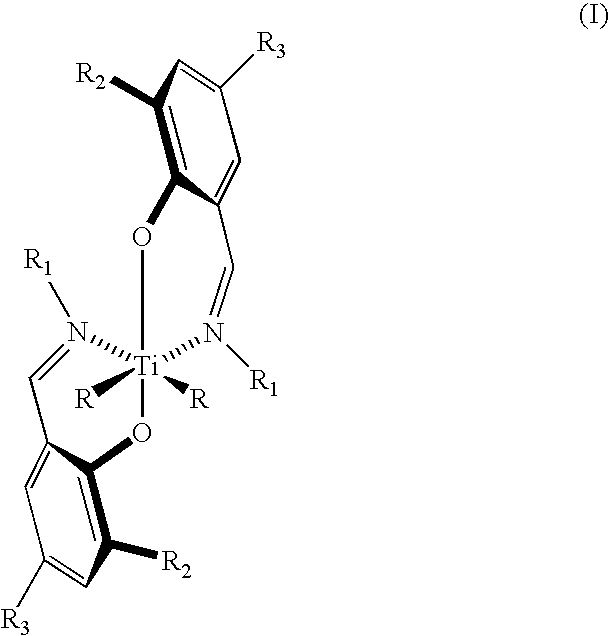 Bis (salicylaldiminato) titanium complex catalysts, highly syndiotactic polypropylene by a chain-end control mechanism, block copolymer containing this