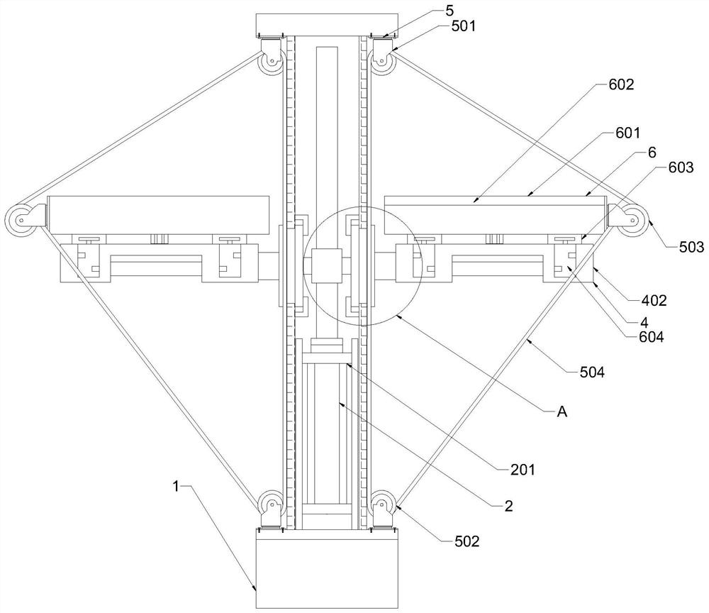 A dual-arm solar street light that can be lifted and lowered for easy maintenance