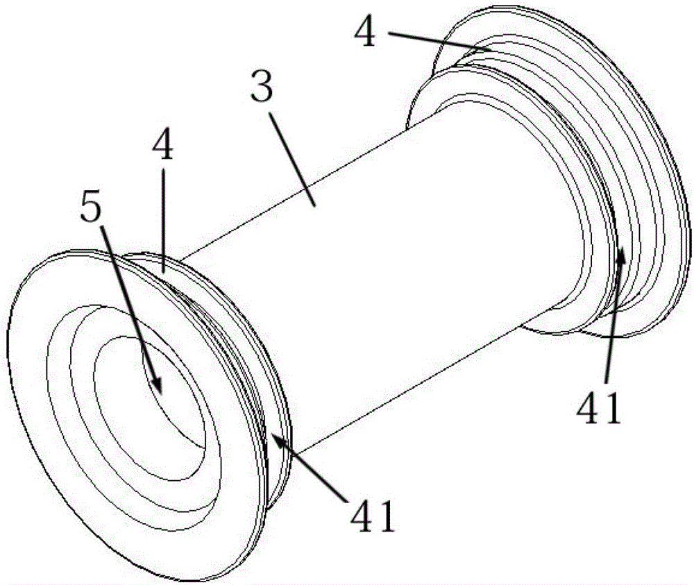 A scraper machine tail drum