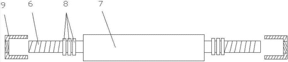 Wall template split bolt construction device and construction method