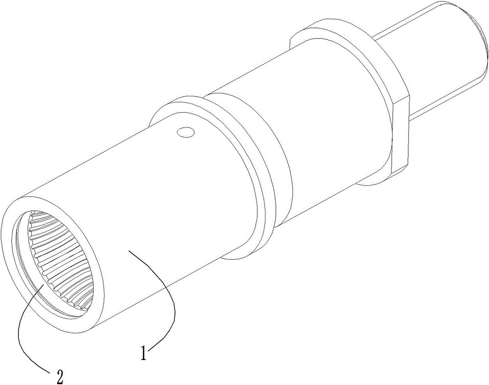 Conductive spring for pins of power connector