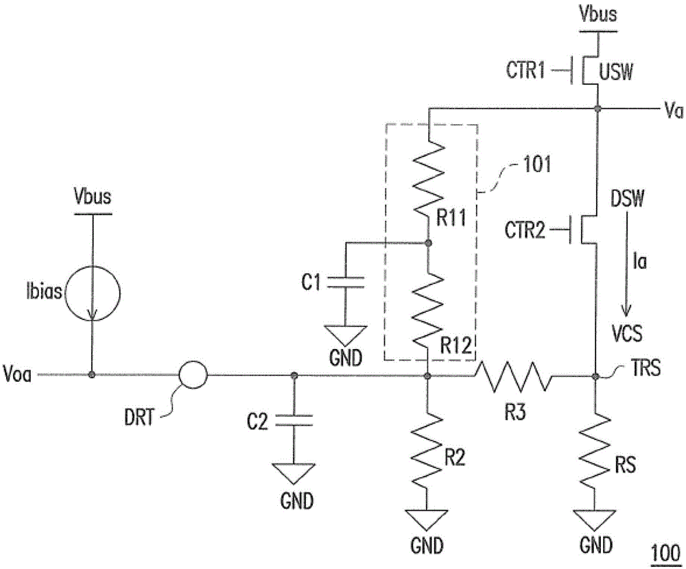 Motor driving device without sensor, and back electromotive force detection circuit and detection method