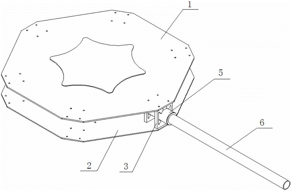 Arm connecting device for unmanned aerial vehicle