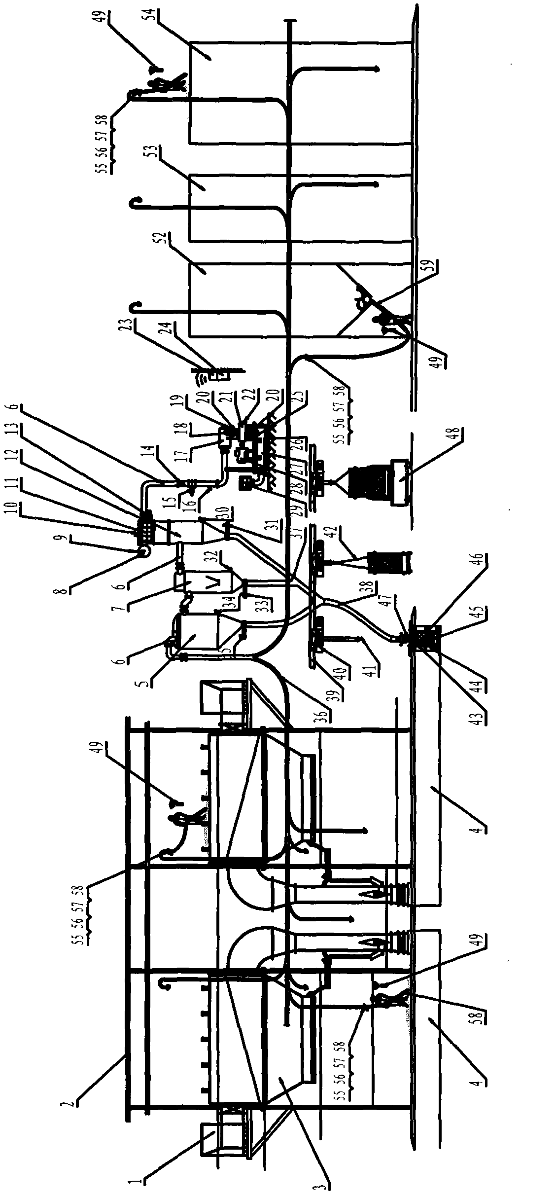 Aluminum oxide recycling and material jam treatment method of electrolytic aluminum flue gas purification system