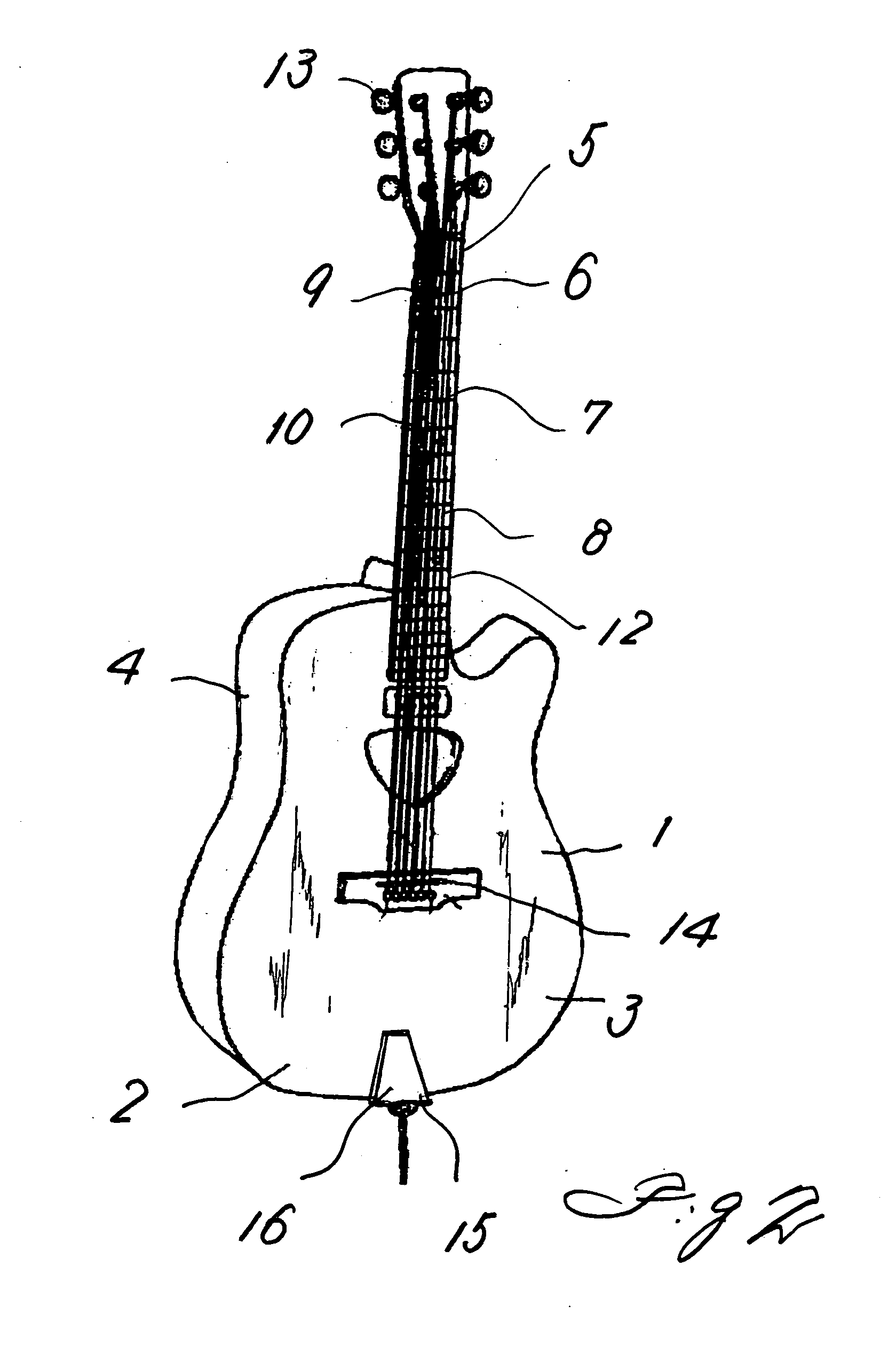 Method of processing sounds from stringed instrument and pickup device for the same