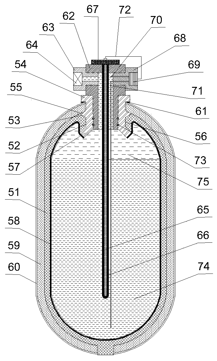 Gas storage bottle with electric temperature control system and preparation method of gas storage bottle