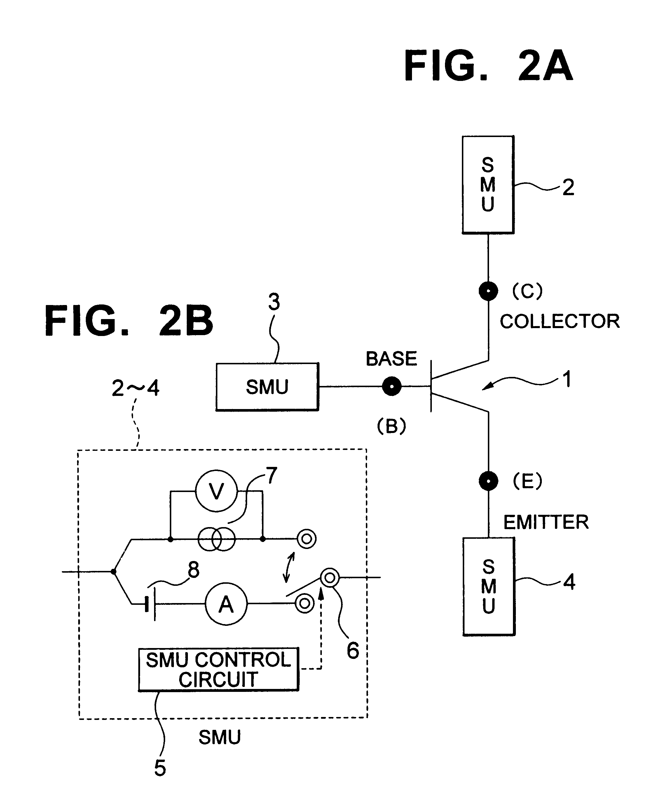 Method for measuring collector and emitter breakdown voltage of bipolar transistor