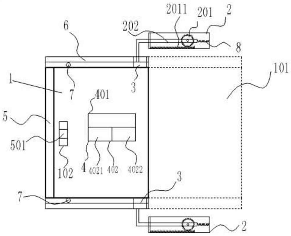 A self-sealing medical buffer type anti-radiation sliding door