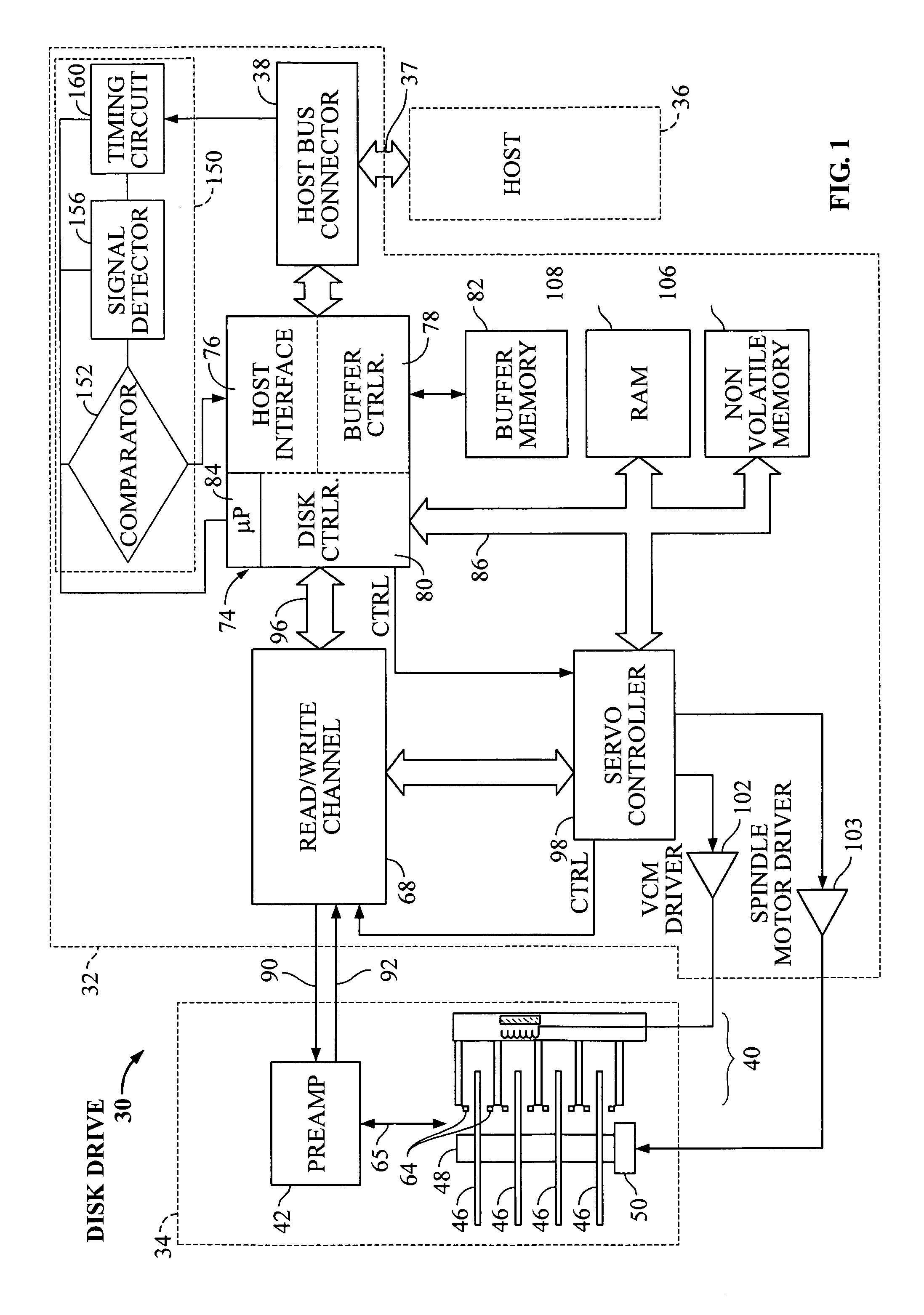 Serial interface amplitude selection for a disk drive in an unknown interconnect environment