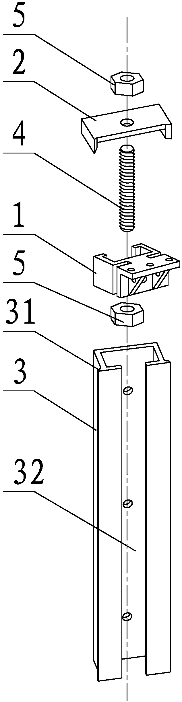 Fabricated type cantilever supporting frame and assembly process thereof