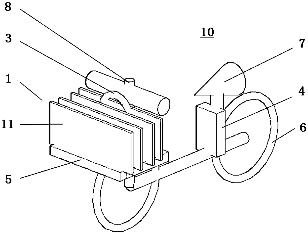 Photovoltaic battery module and vehicle comprising same