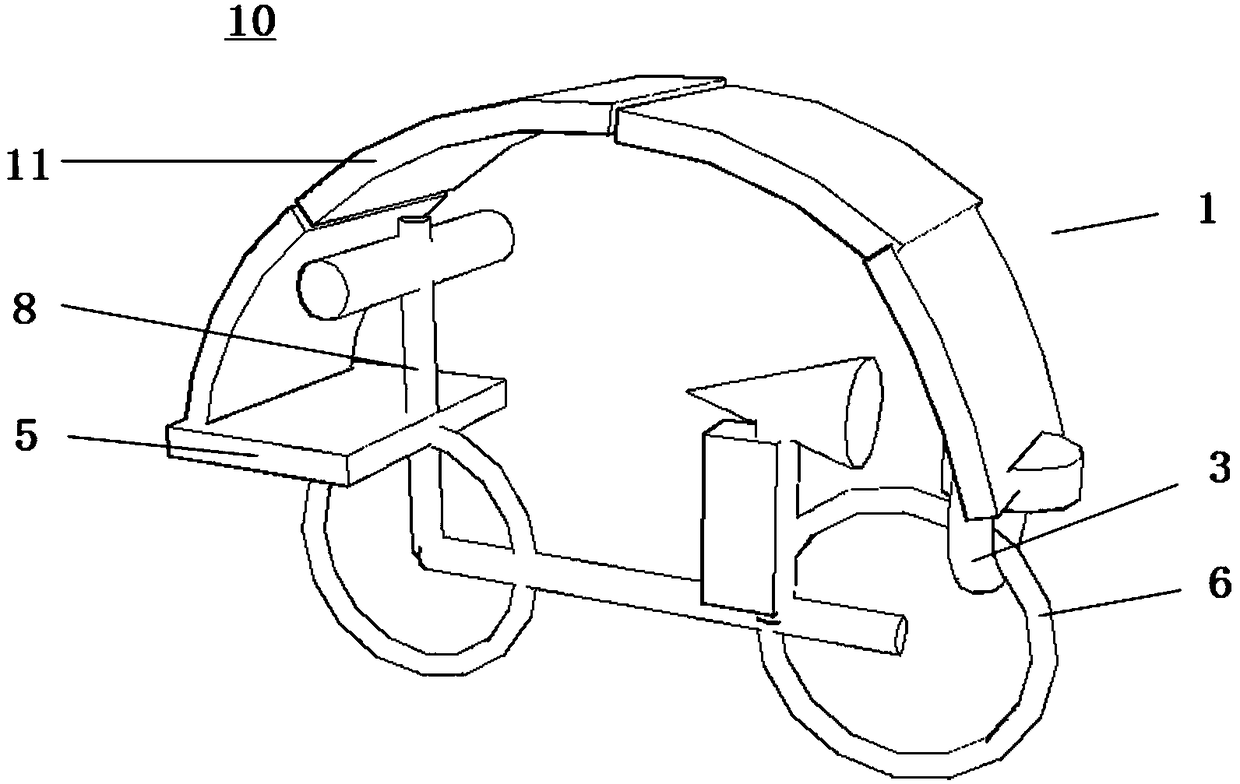 Photovoltaic battery module and vehicle comprising same