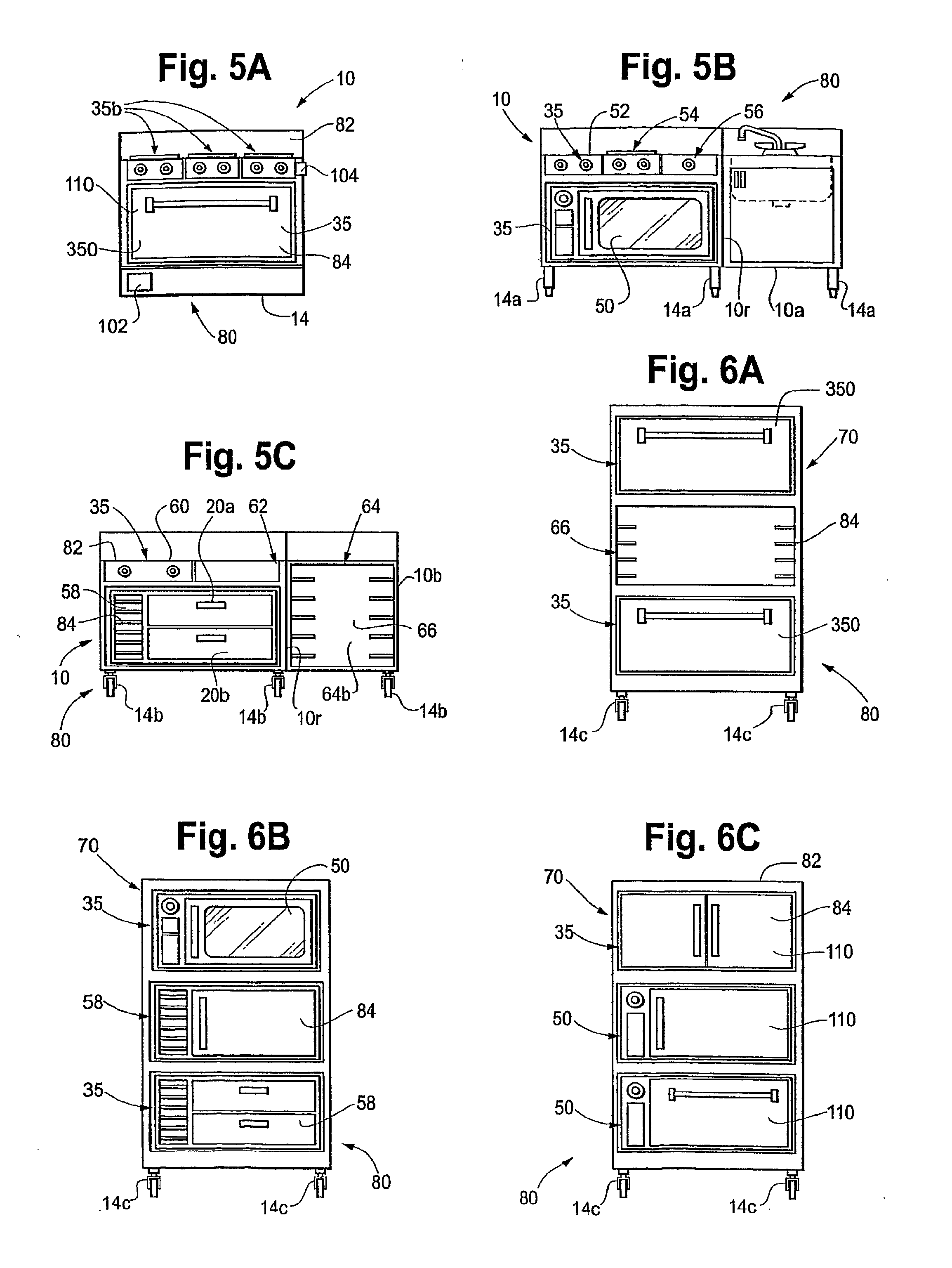 Decorative commercial or professional kitchen or food service area appliance unit with interchangeable form fitting cover and a facade panel