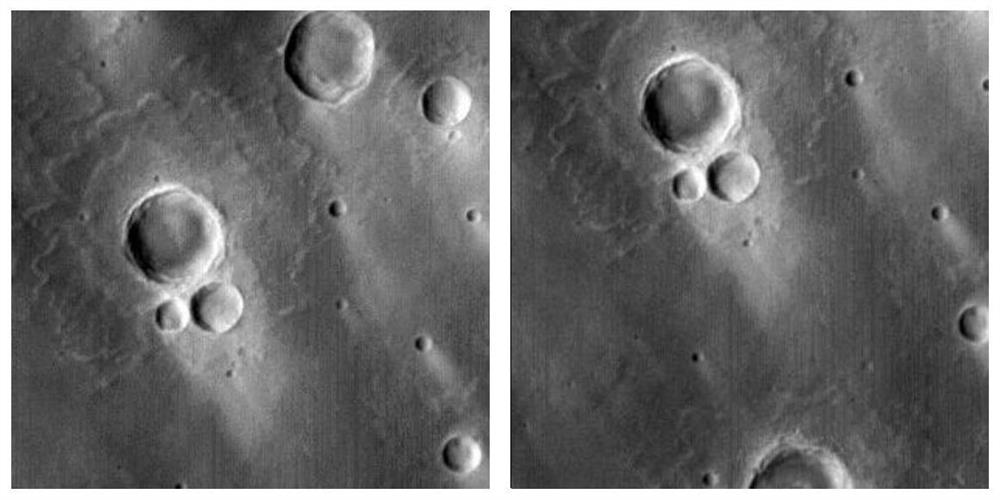 Inertial navigation assisted meteorite crater coarse-to-fine detection method