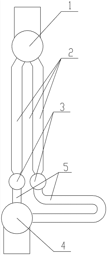 Tube panel arrangement structure for waste heat boiler reheater