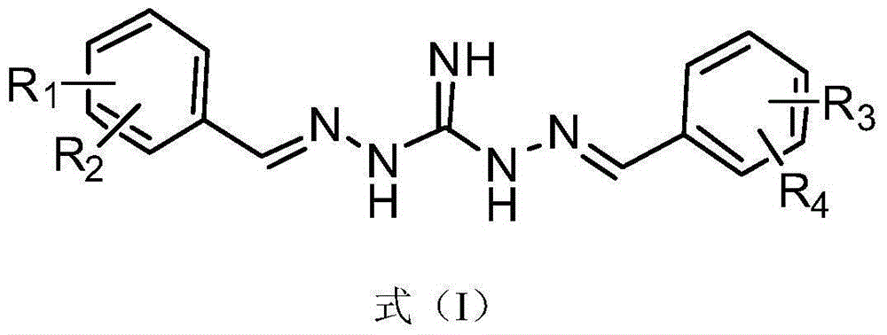 Application of substituted benzene guanidine derivative serving as polymyxins antibiotic potentiator