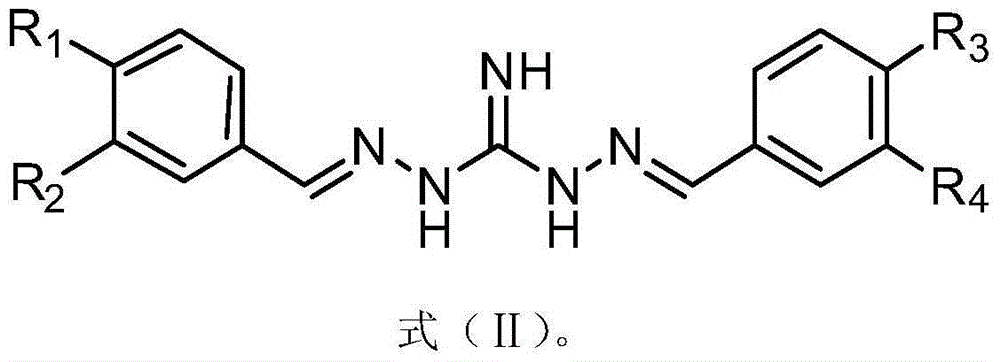 Application of substituted benzene guanidine derivative serving as polymyxins antibiotic potentiator