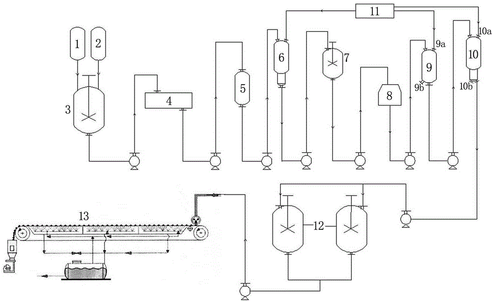 Method for producing full-water-soluble flaky magnesium nitrate through steel belt granulator