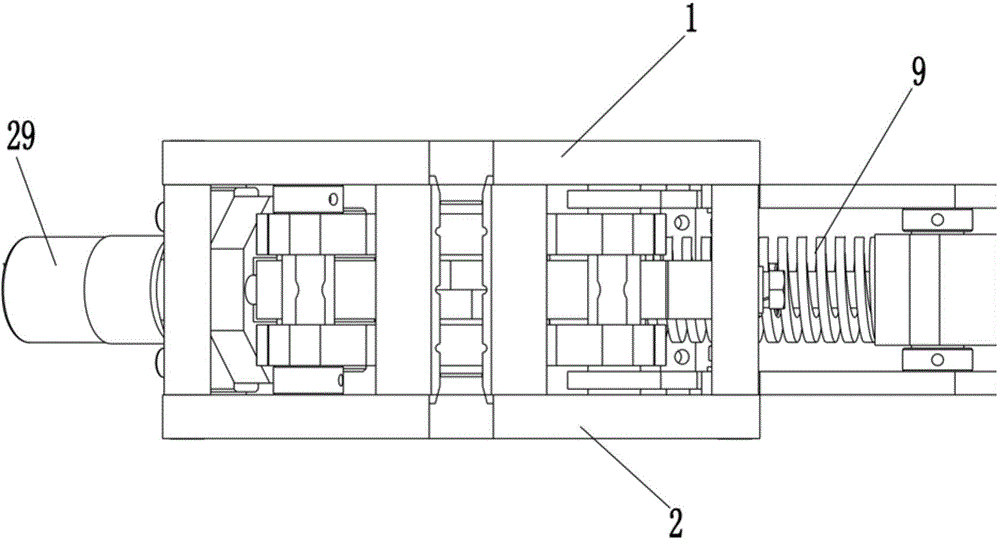 Combined elevator rail clamping device