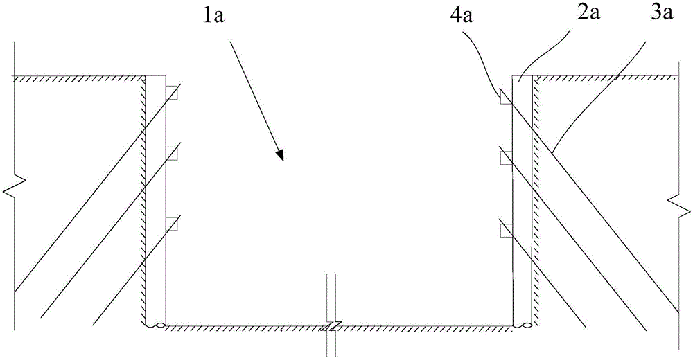 Construction method of horizontal counter-pulled anchor cable