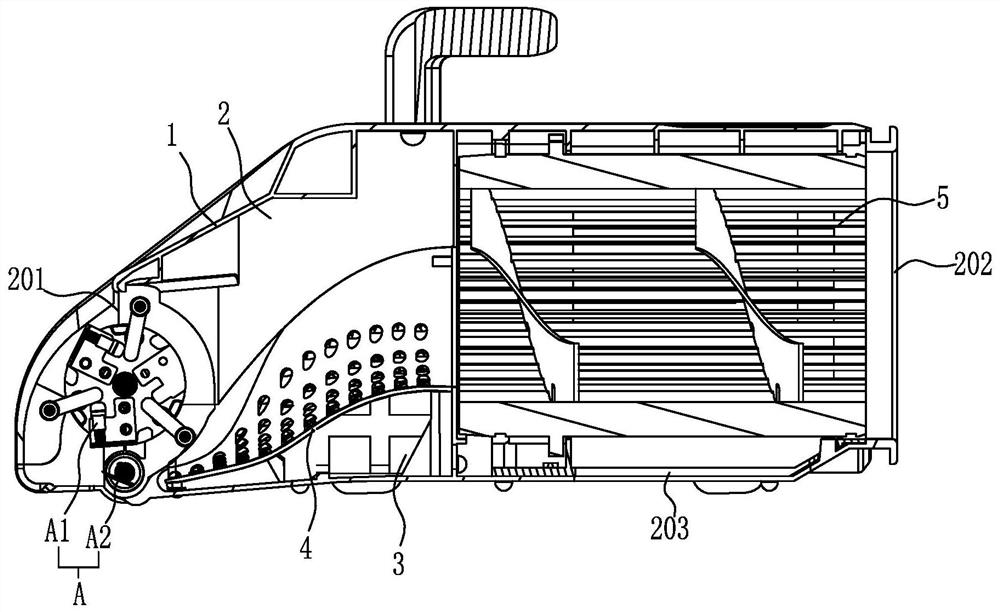 Break-off type tea-leaf picker with sorting function