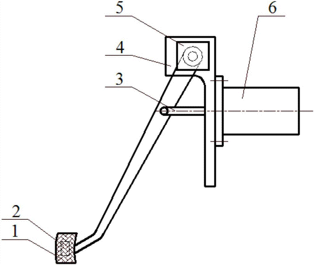 Second-stage pedal sensing simulator and automotive brake pedal mechanism